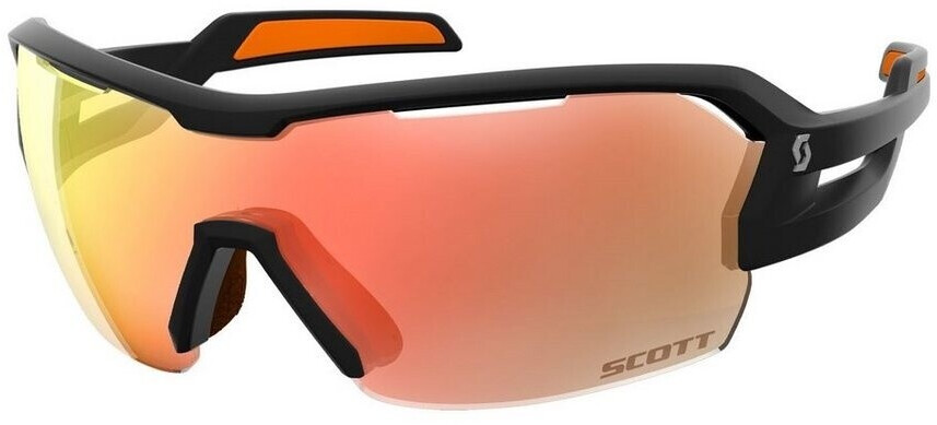 Scott Spur black matt-orange/red chrome amplifier + clear