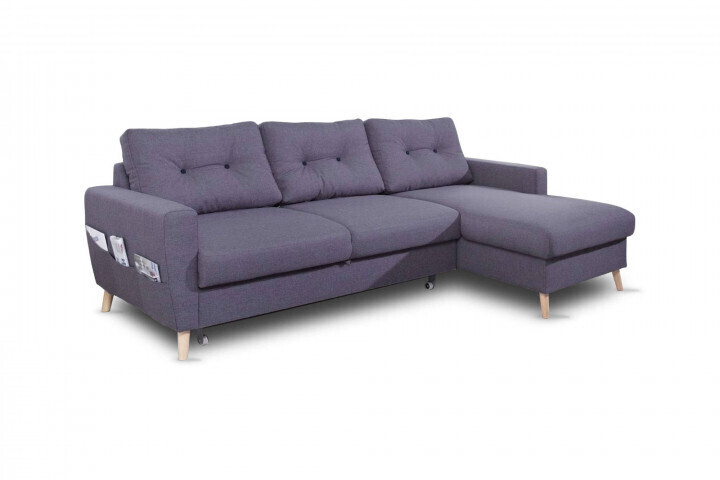 Bobochic Oslo angle droit gris foncé