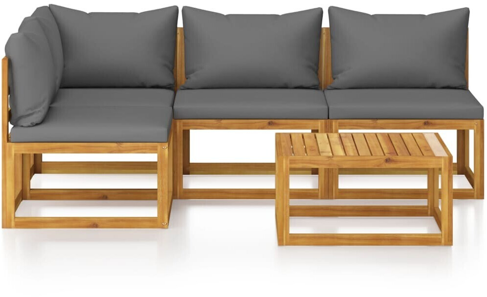 vidaXL 5 Piece Garden Lounge Set Brown (3057626)