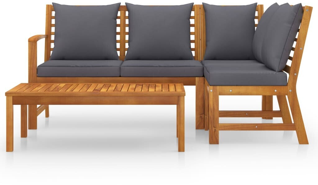 vidaXL 4 Piece Garden Lounge Set Brown (3057778)