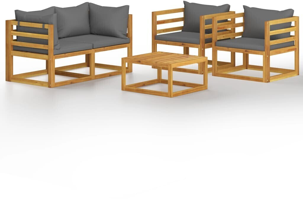 vidaXL 5 Piece Garden Lounge Set Brown (3057609)