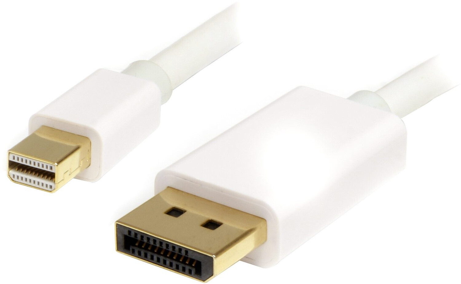 StarTech 2m Mini DisplayPort 1.2 to DisplayPort Adapter Cable M/M White (MDP2DPMM2M)