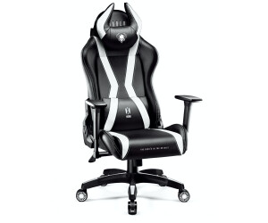 Diablo X-Horn Gaming Stuhl Bürostuhl Schreibtischstuhl 3D Armlehnen Ergonomisches Design Nacken/ schwarz-rot, XL Lendenkissen Kunstleder Wippfunktion