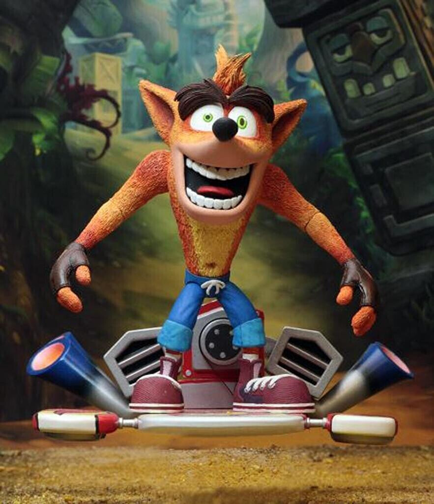 NECA Crash Bandicoot Deluxe Hoverboard Crash Bandicoot 14 cm NECA41051