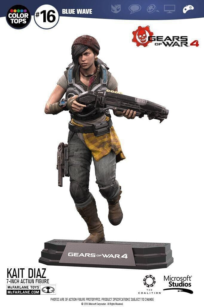 McFarlane Toys Gears of War 4 Color Tops Kait Diaz 18 cm (MCF12007-3)