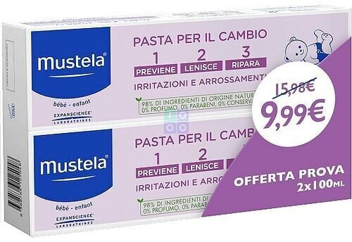 Mustela Pasta per il Cambio Bipack (2 x 100 ml)