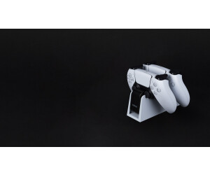 Konix Mythics Support chargeur et repose manette DualSense PS5 - Caoutchouc  anti-dérapant - Blanc