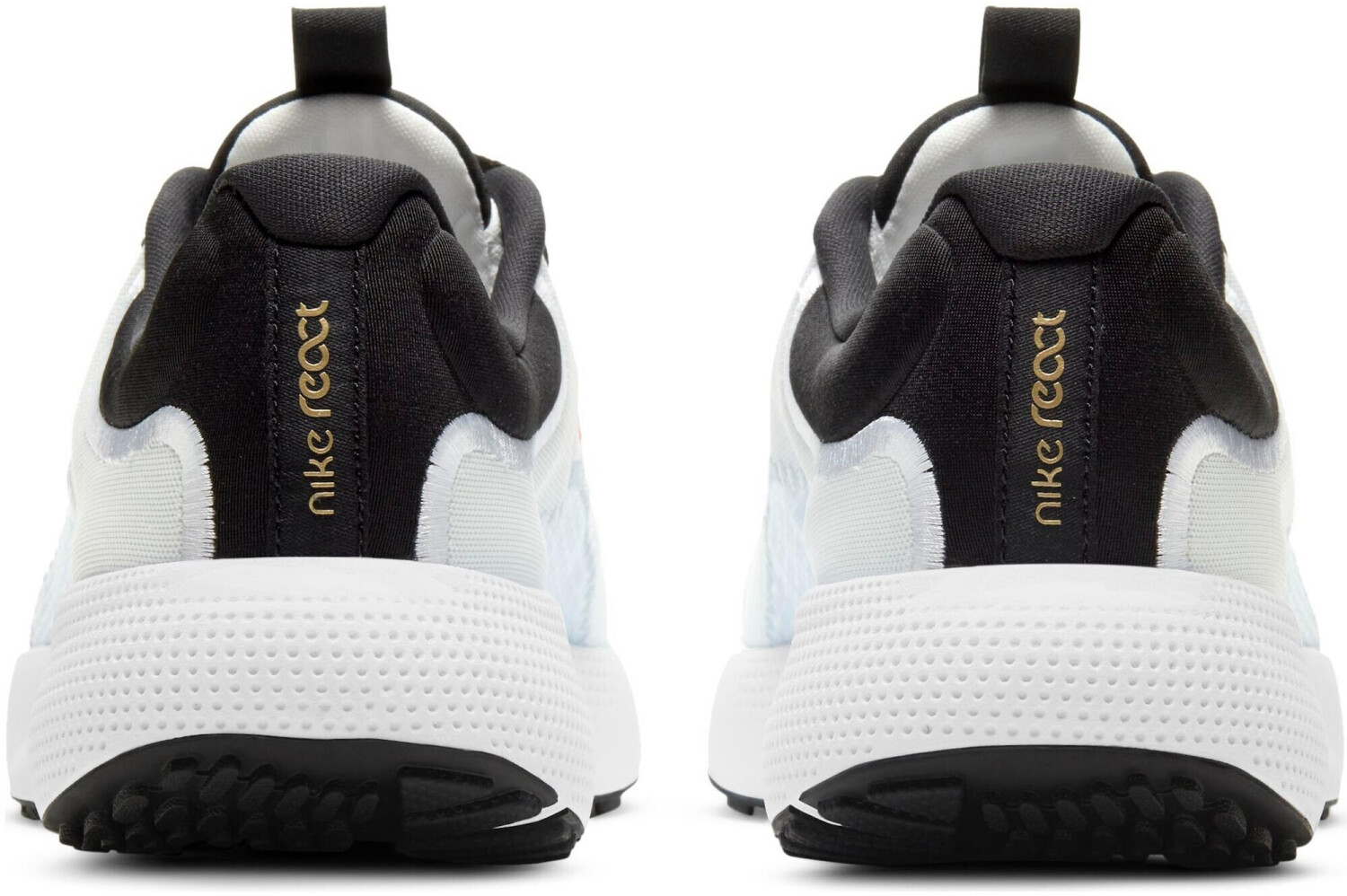 womens black and white nike react