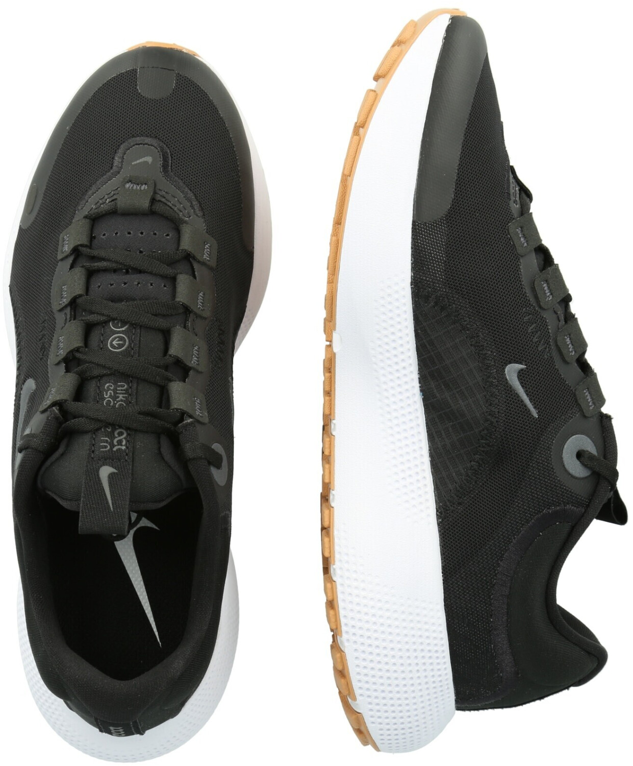 womens black and white nike react