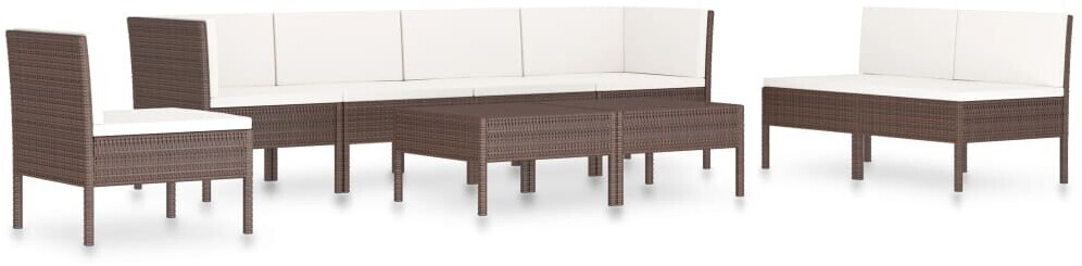 vidaXL Garden Lounge Set Brown (3056969)