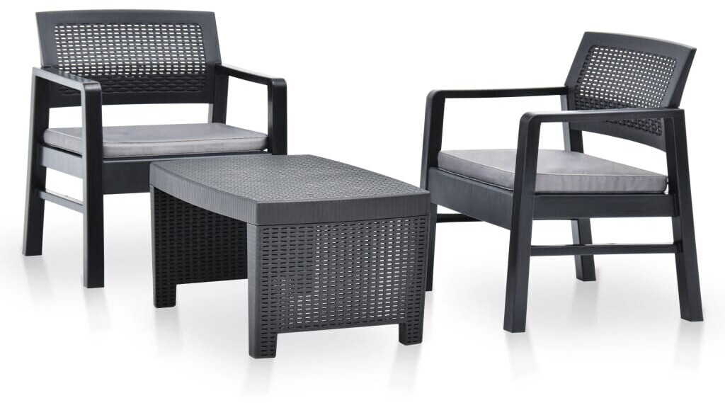 vidaXL Garden Lounge Set Anthracite#Grey (48824)