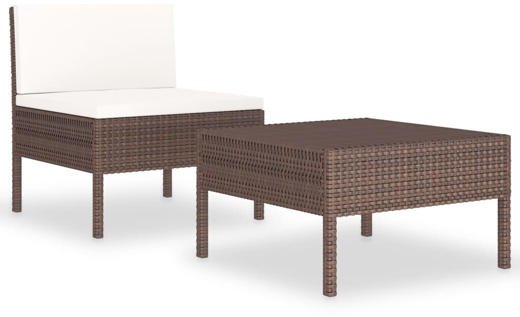 vidaXL Garden Lounge Set Brown (310197)
