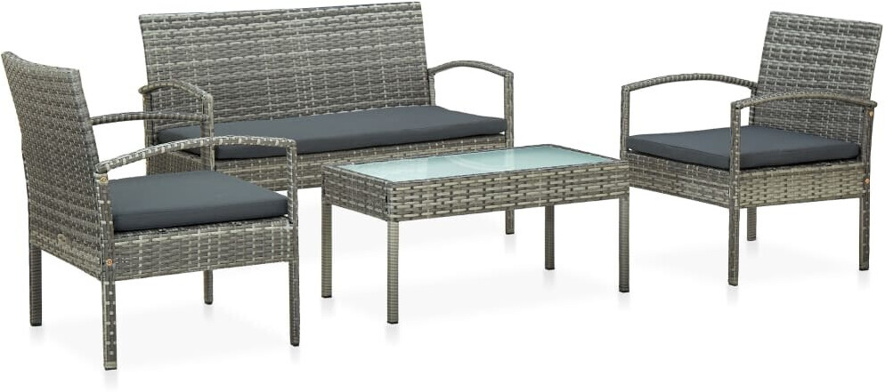 vidaXL Garden Lounge Set Grey (45787)