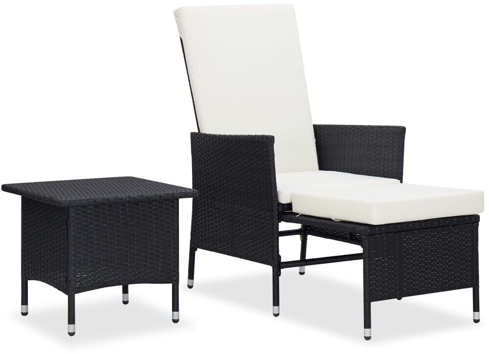 vidaXL Garden Lounge Set Black (310231)