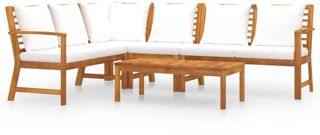 vidaXL Garden Lounge Set White (3057773)