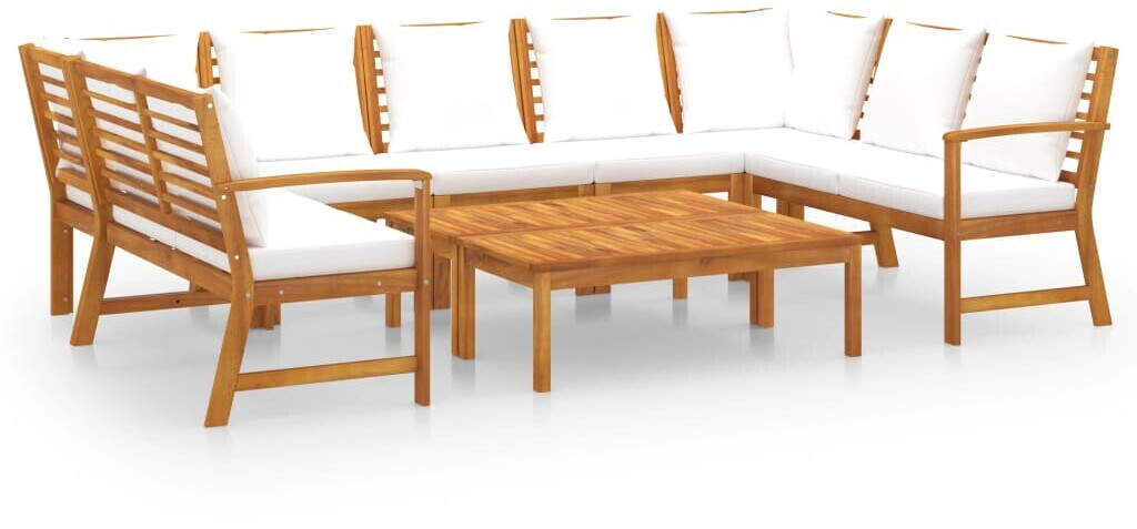 vidaXL Garden Lounge Set White (3057775)