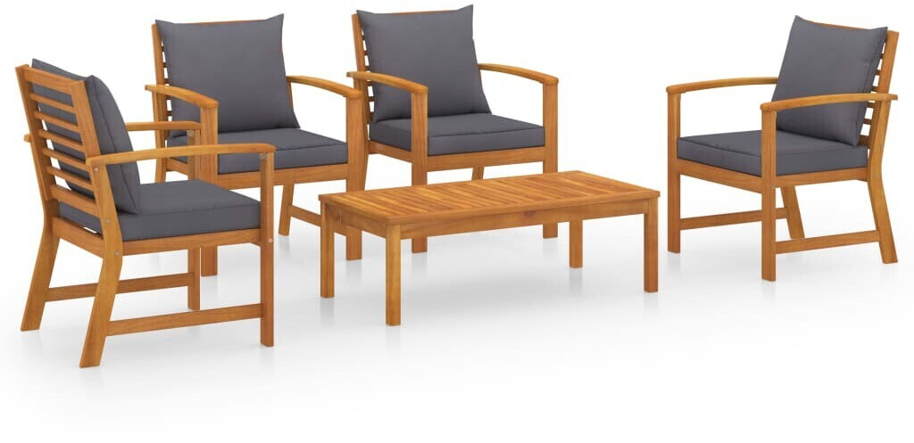 vidaXL Garden Lounge Set Brown (3057791)
