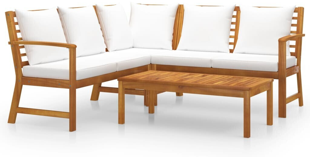 vidaXL Garden Lounge Set White (3057769)