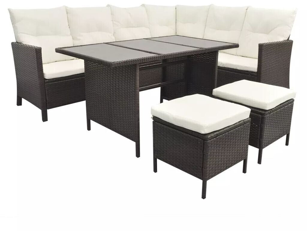 vidaXL Garden Lounge Set Brown (43095)
