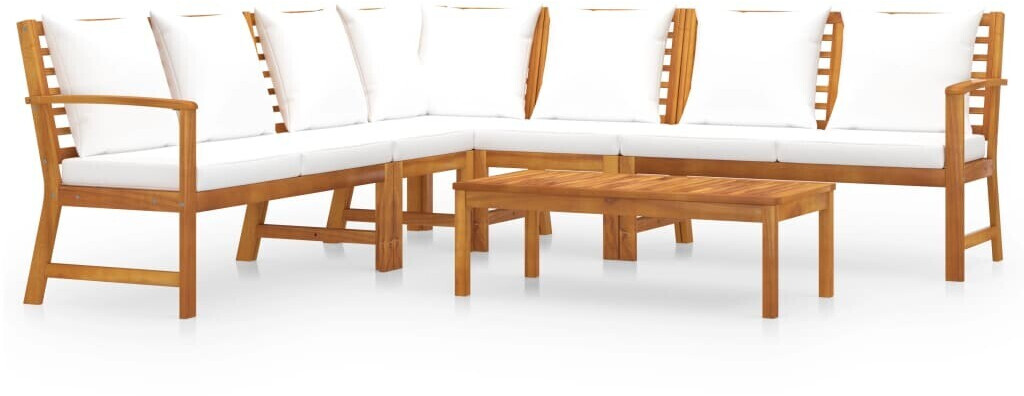 vidaXL Garden Lounge Set White (3057774)