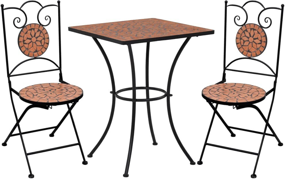 vidaXL Bistro Set rot (279412)