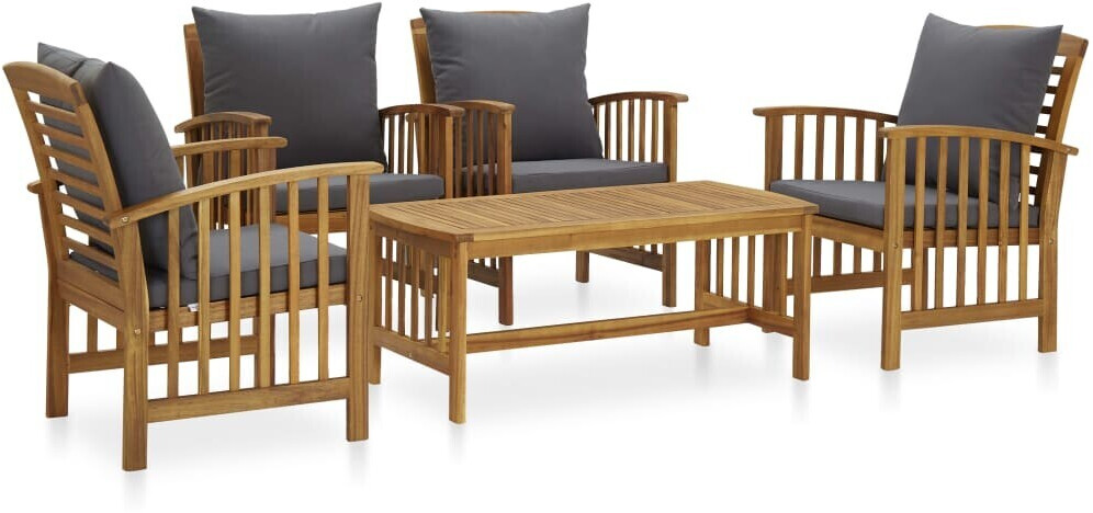vidaXL Garden Lounge Set Brown (3057982)