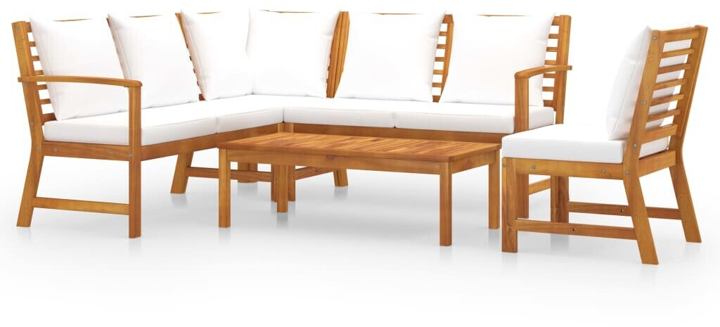 vidaXL Garden Lounge Set White (3057770)