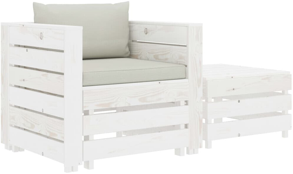 vidaXL Garden Lounge Set Beige (3051940)