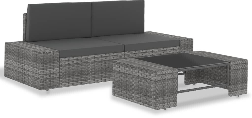 vidaXL Garden Lounge Set Grey (49527)