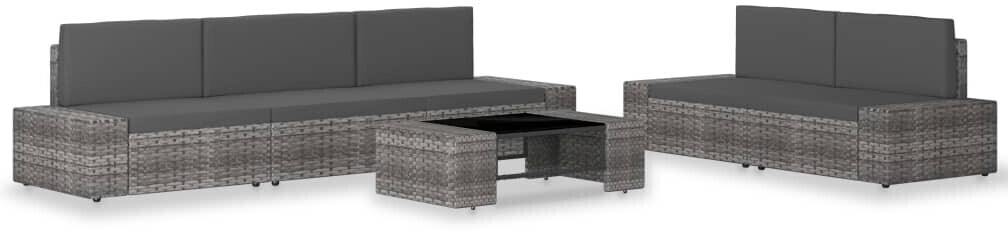 vidaXL Garden Lounge Set Grey (3054600)
