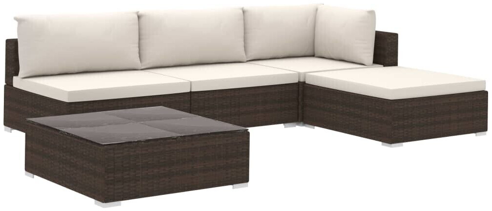 vidaXL Garden Lounge Set Brown (46781)