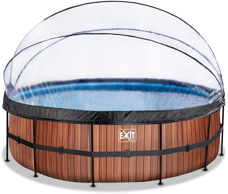 Exit Toys Frame Pool Ø 488 x 122 cm with Filter Brown (30.47.16.10)