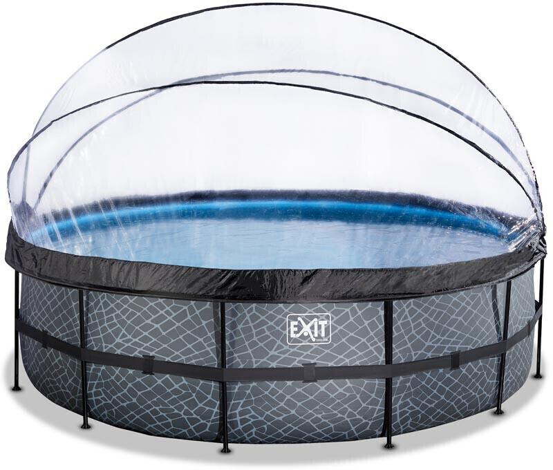 Exit Toys Frame Pool Ø 488 x 122 cm with Filter Grey (30.47.16.00)