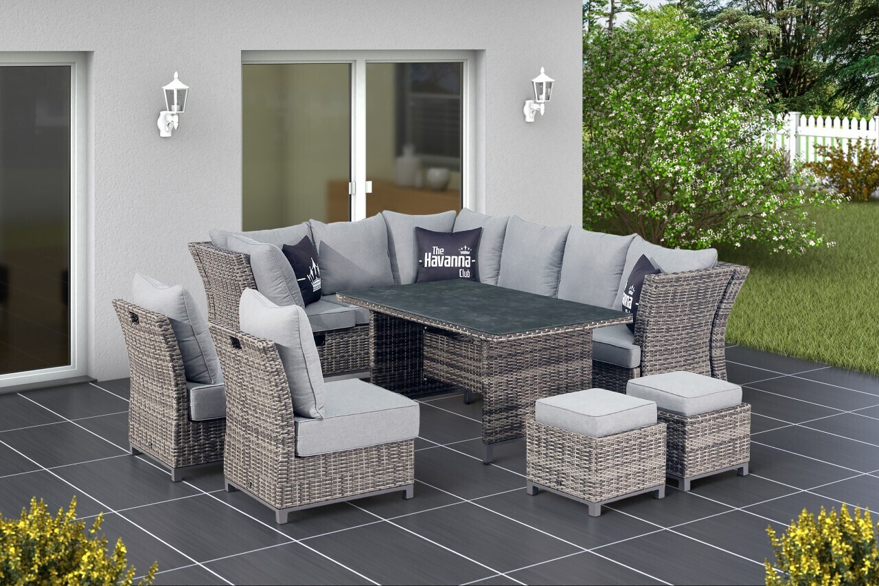 PRIMASTER Dining Lounge Möbelset Riosainkl. Allwetter Sitz und