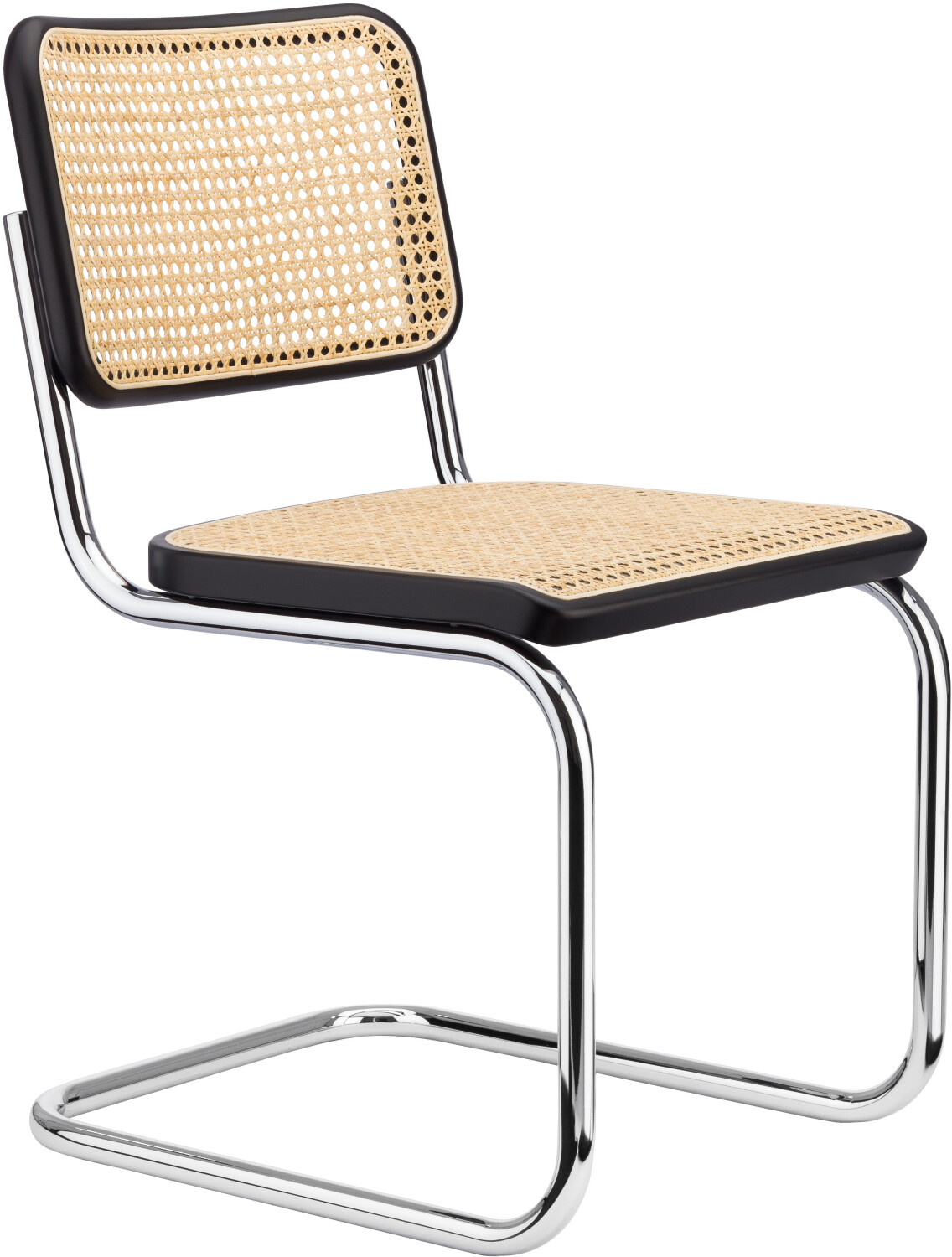 Thonet S 32 V beech black stained chrome (TP29)