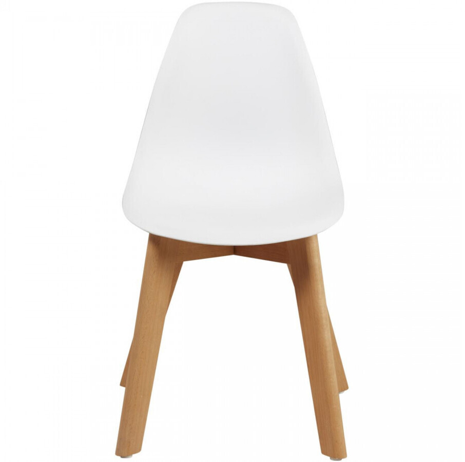 Bobochic Chaise enfant en coque APHRA blanc