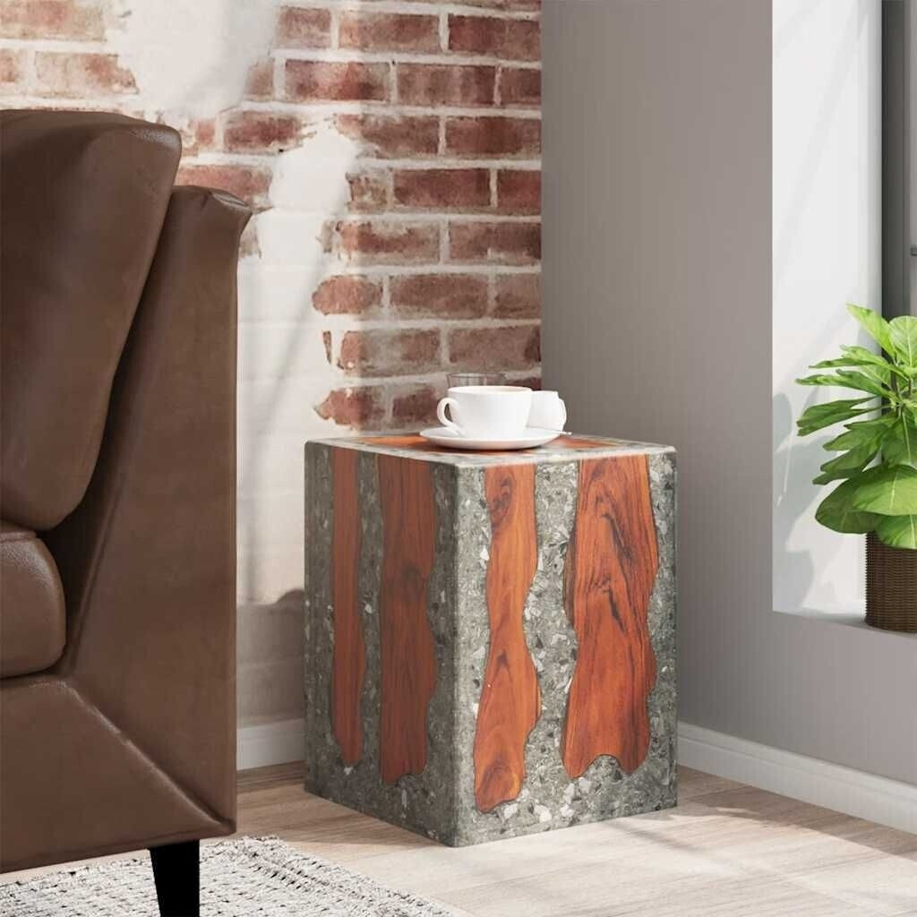 vidaXL Tabouret en bois de teck et résine