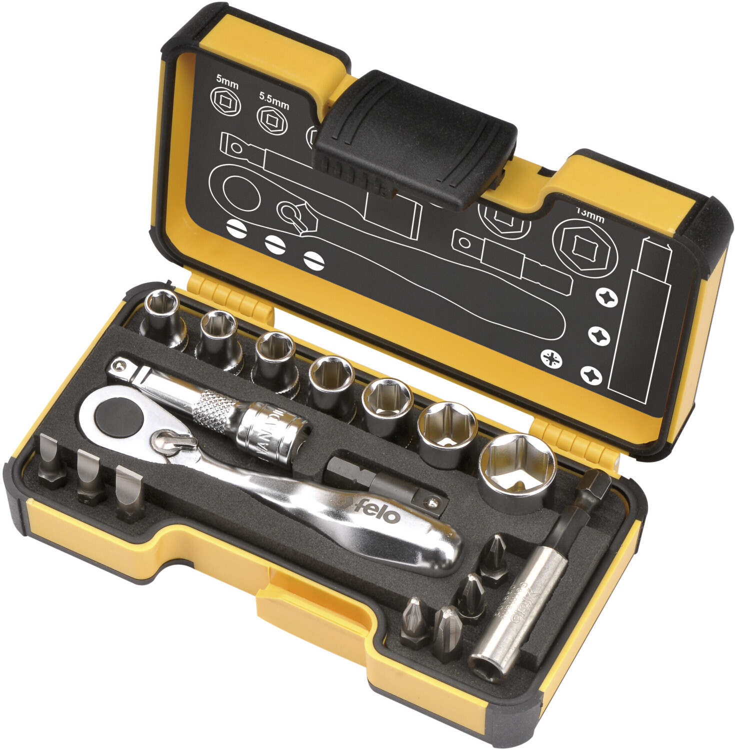 Felo XS 18 Ratchet Set 18 pcs (057 718 06)