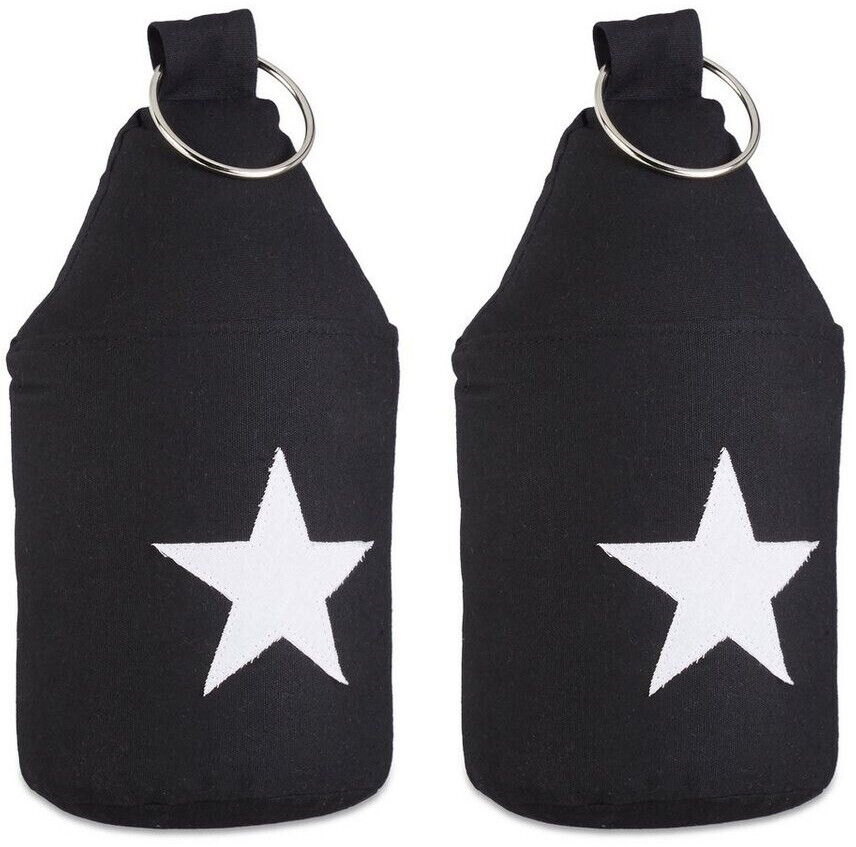 Relaxdays Floor door stoppers 2 x star door stoppers with handle