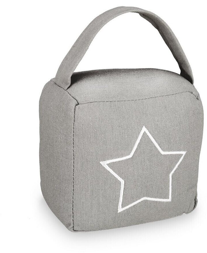 Relaxdays Floor door stop Sack star door stop, gray