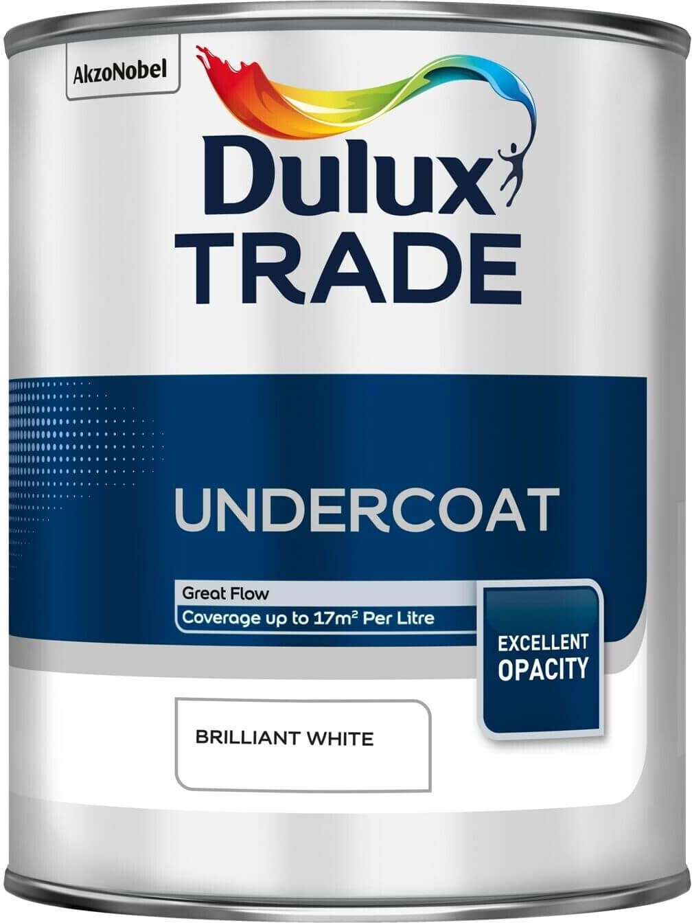 Photos - Paint / Enamel Dulux Trade Undercoat Pure Brilliant White Paint - 1L 