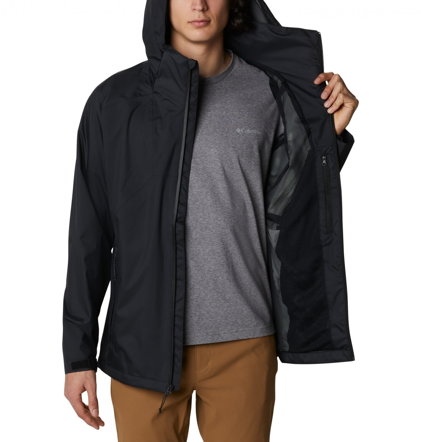 Columbia Rain Scape Jacket Men (1889276) black au meilleur prix sur