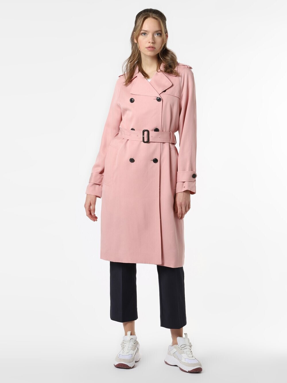 Tommy Hilfiger Belted Double Breasted Trench Coat (WW0WW30169) soothing