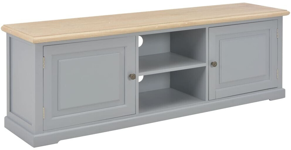 vidaXL Meuble TV en bois gris 120 x 30 x 40 cm
