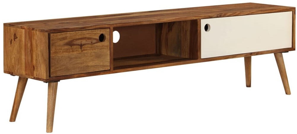 vidaXL Meuble TV en bois de sesham 140 x 50 x 35 cm