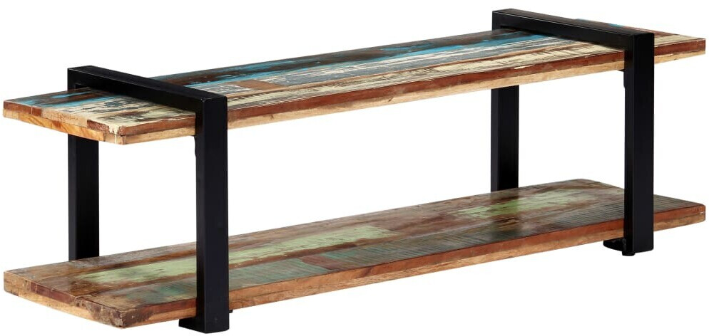 vidaXL Meuble TV en bois de récupération 130 x 40 x 40 cm