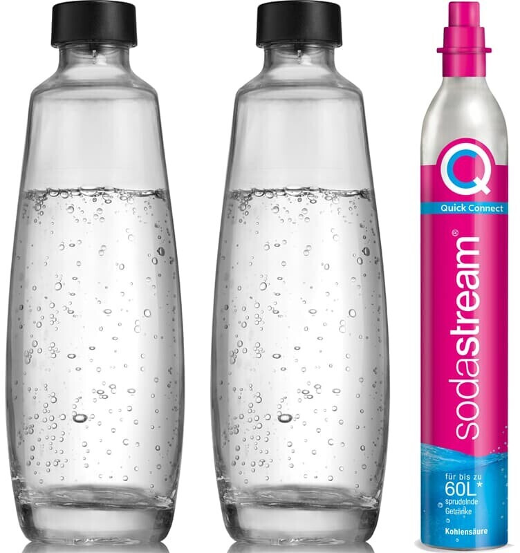 SodaStream Quick Connect CO2-Zylinder & 1 L Glasflasche ab 32