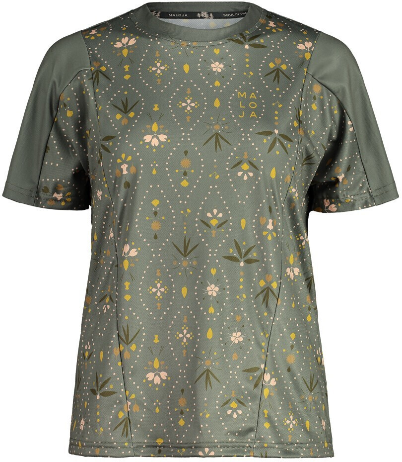 Maloja RubinieM. AOP Multi 1/2 Arm Shirt Woman's (2021) salvia woodpieces