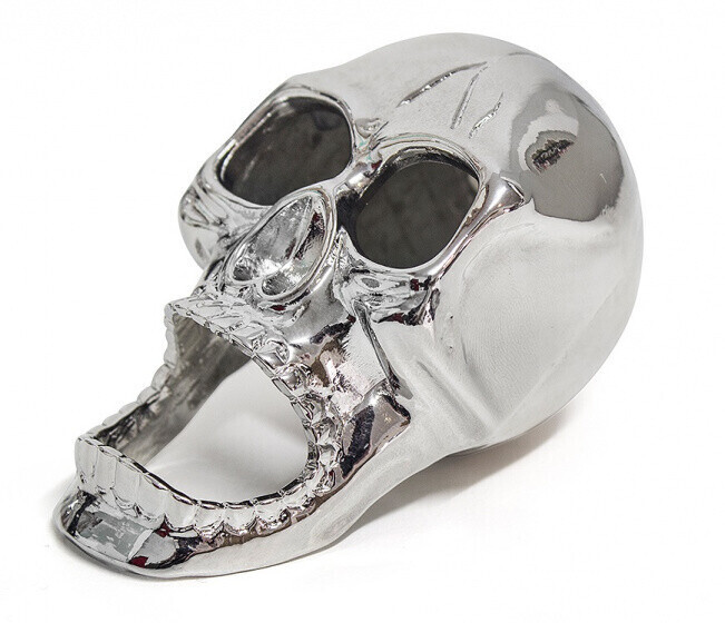 Balvi Bottle opener The Skull 8 cm zinc silver