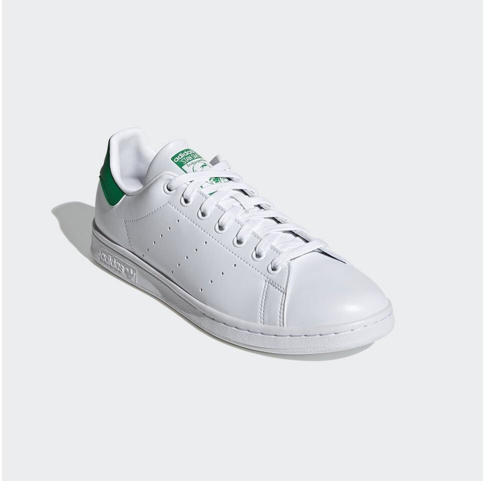 Adidas originals stan smith sock primeknit trainers footwear white/footwear white/green top